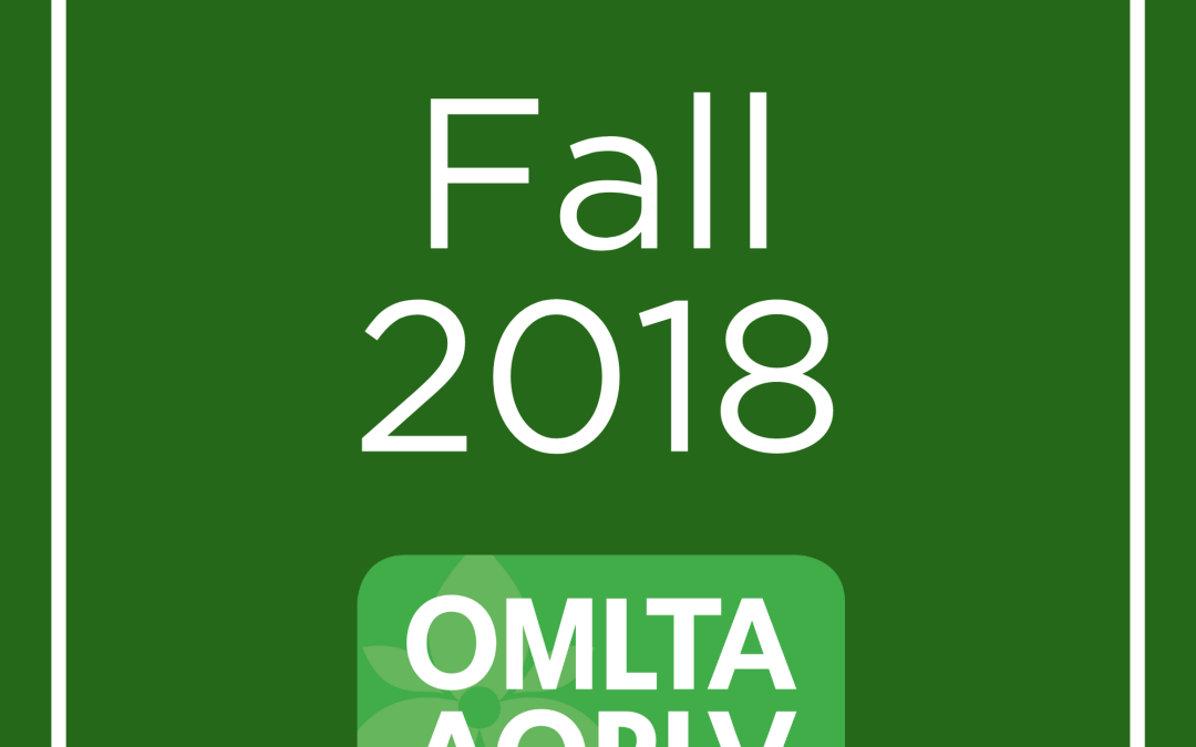 OMLTA AOPLV Communication Fall 2018