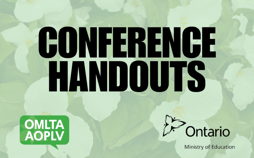 Conference Handouts (Members Only)